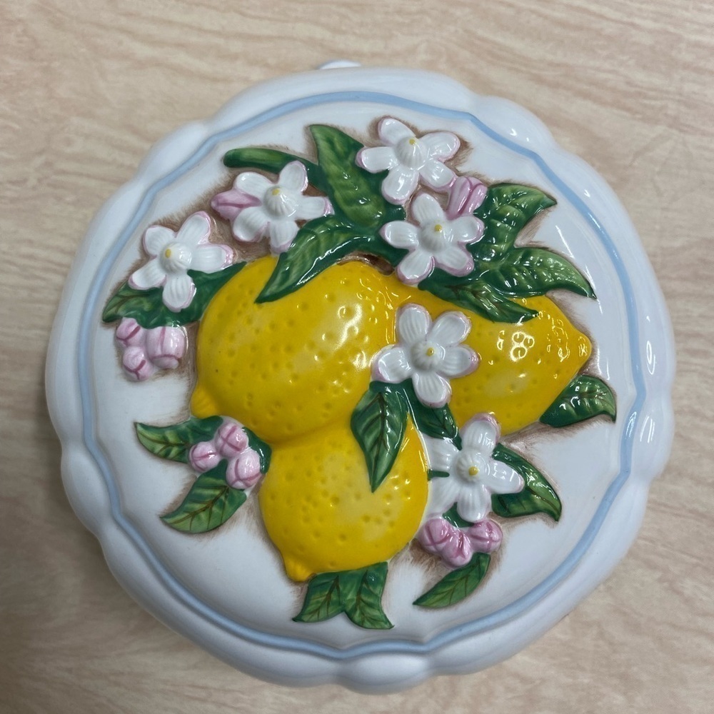 Vintage 1986 Le Cordon Bleu Franklin Mint Lemon Wall Kitchen Decor Mold
